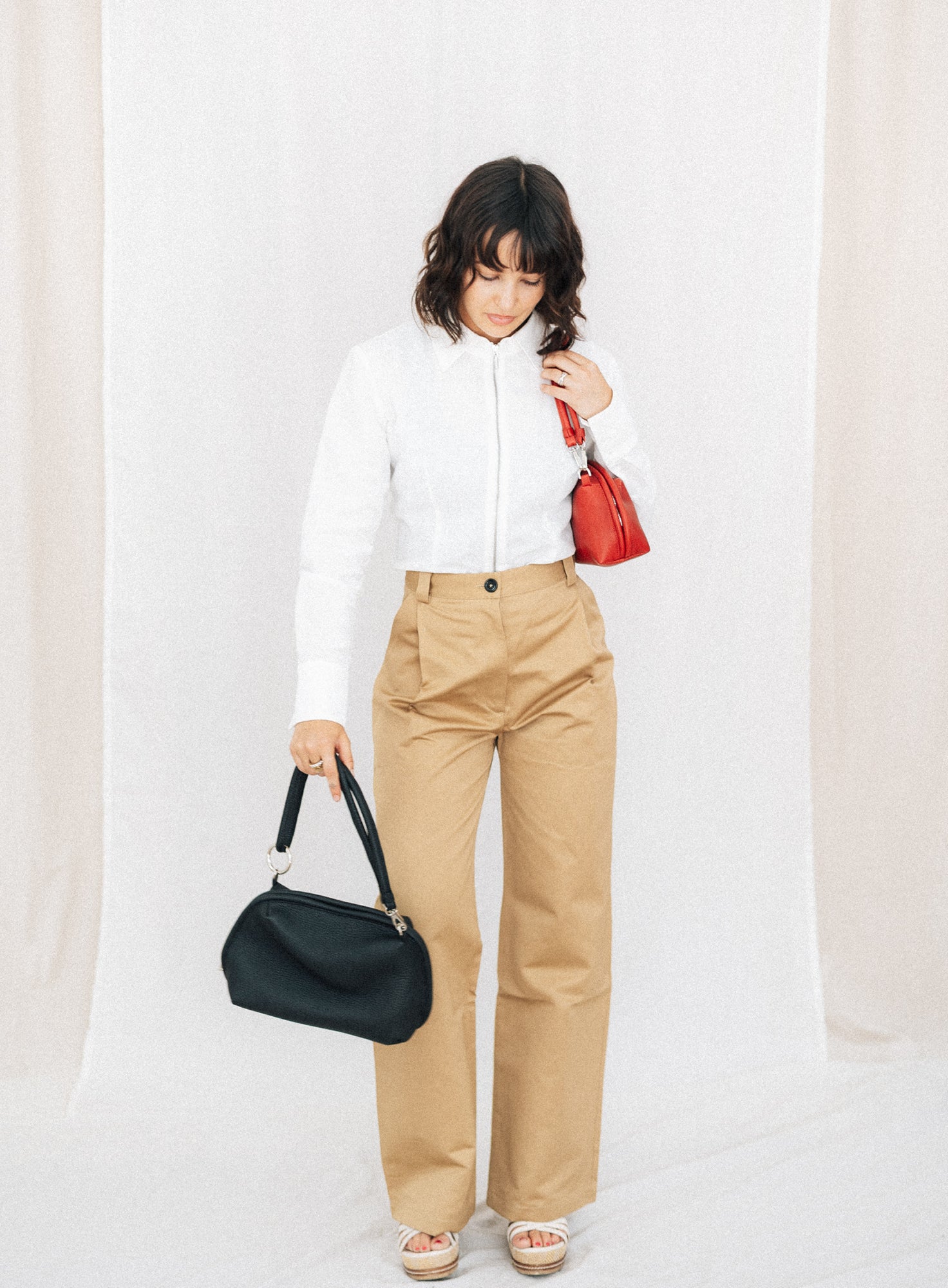 FAVORITE 07 | GOLD COTTON HIGH WAIST PANTS