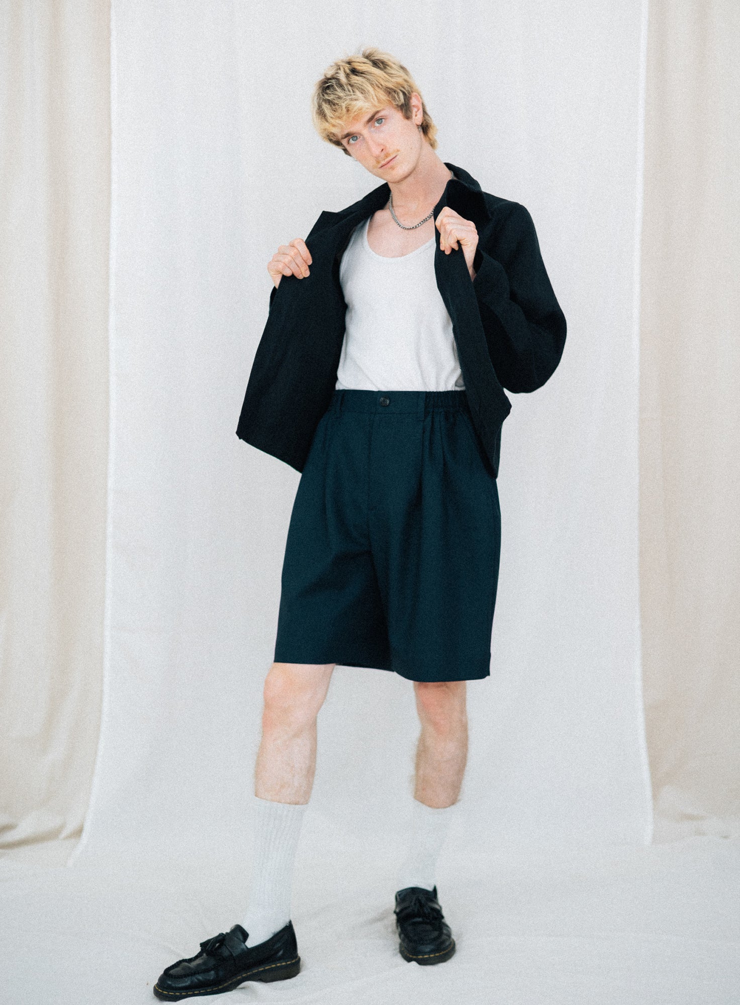 FAVORITE 04 | BLACK LINEN UTILITY JACKET