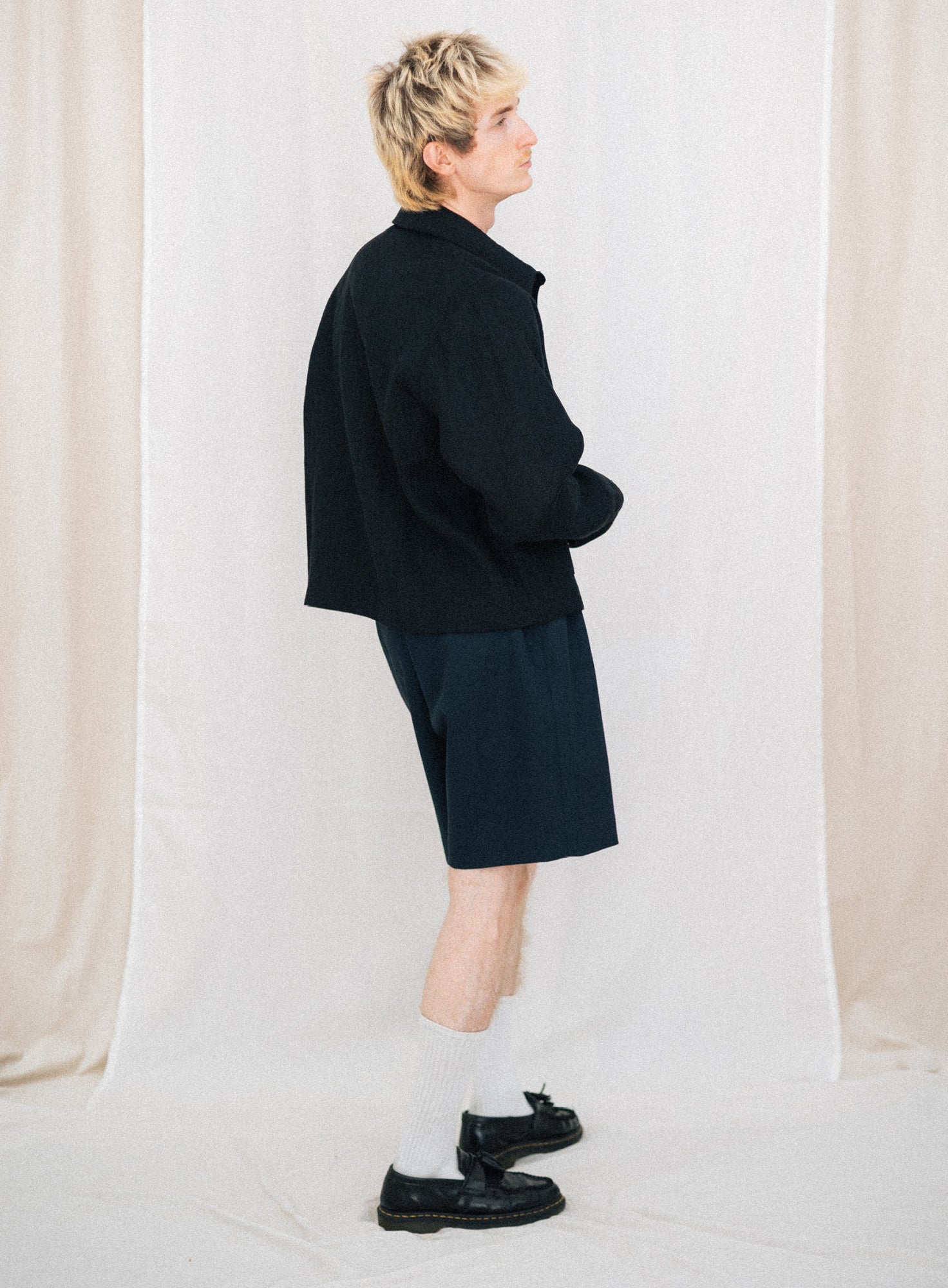 FAVORITE 04 | BLACK LINEN UTILITY JACKET