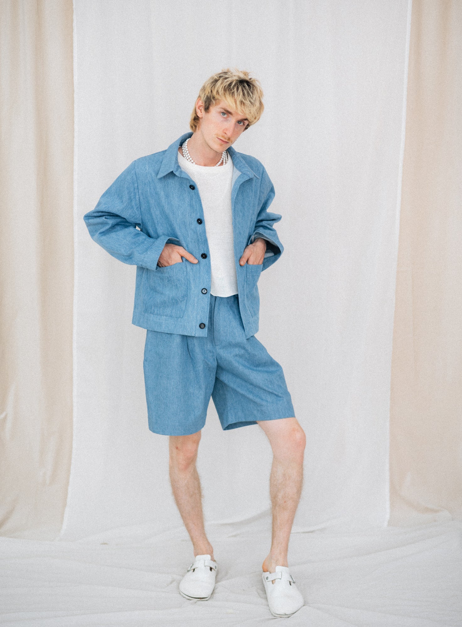 FAVORITE 11 | TAILORED WIDE SHORT LIGHT DENIM