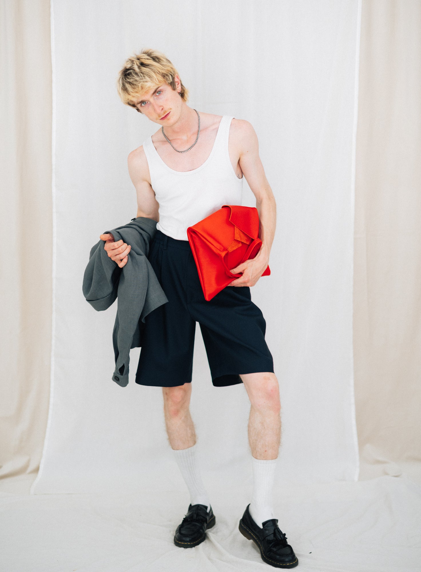 FAVORITE 04 | GREY LINEN UTILITY JACKET