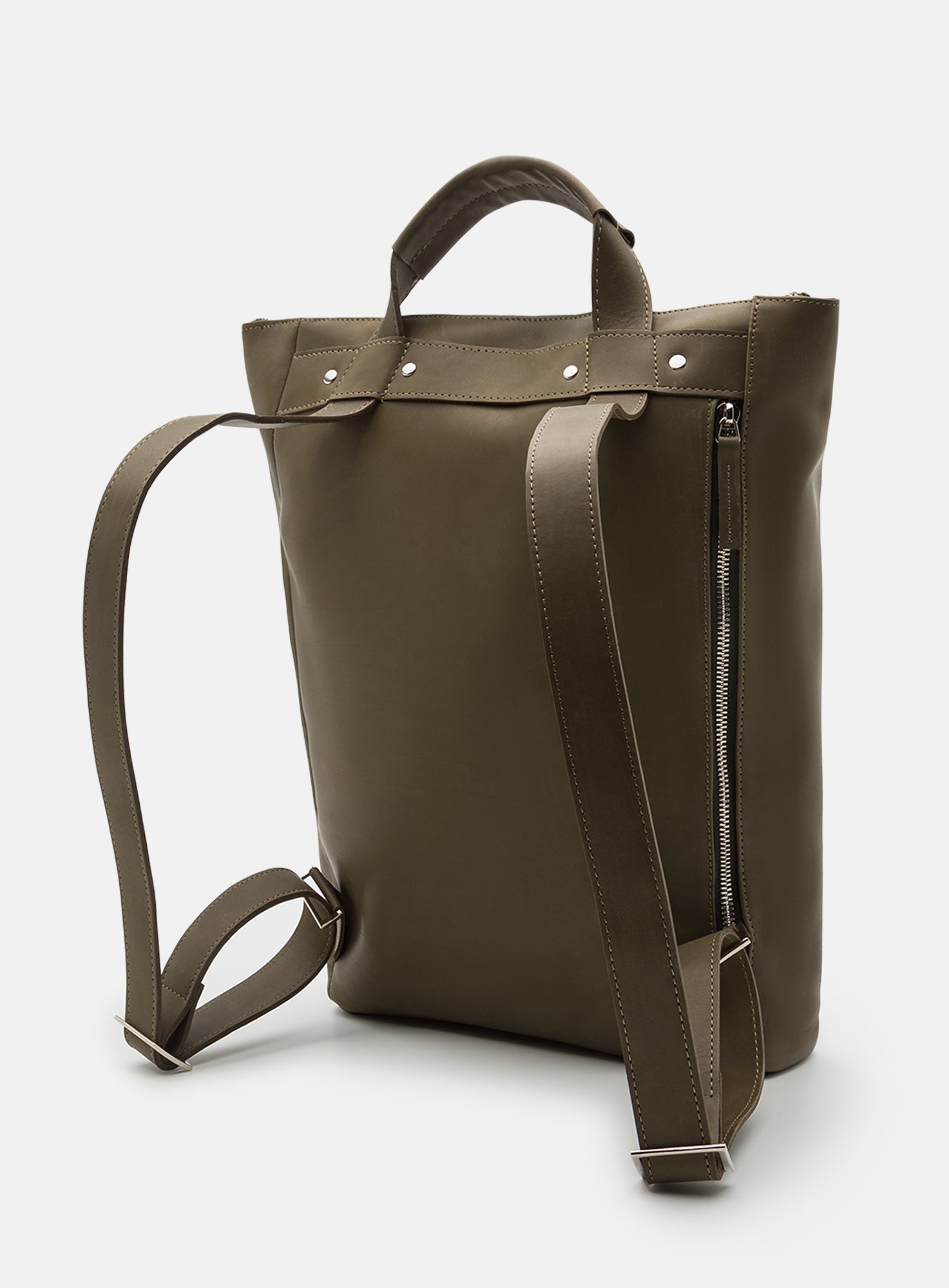 TOTE BACKPACK | ELLIOT NAPPA SEAWEED