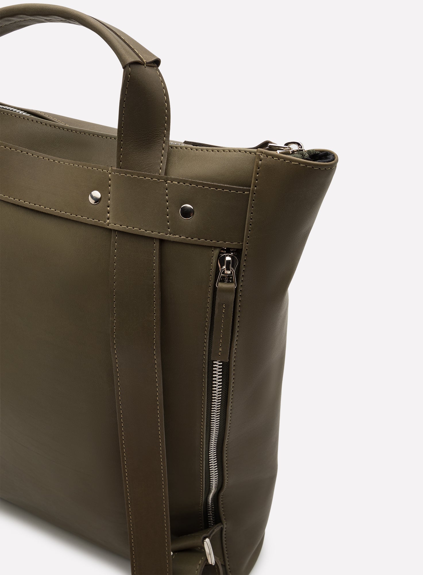 TOTE BACKPACK | ELLIOT NAPPA SEAWEED