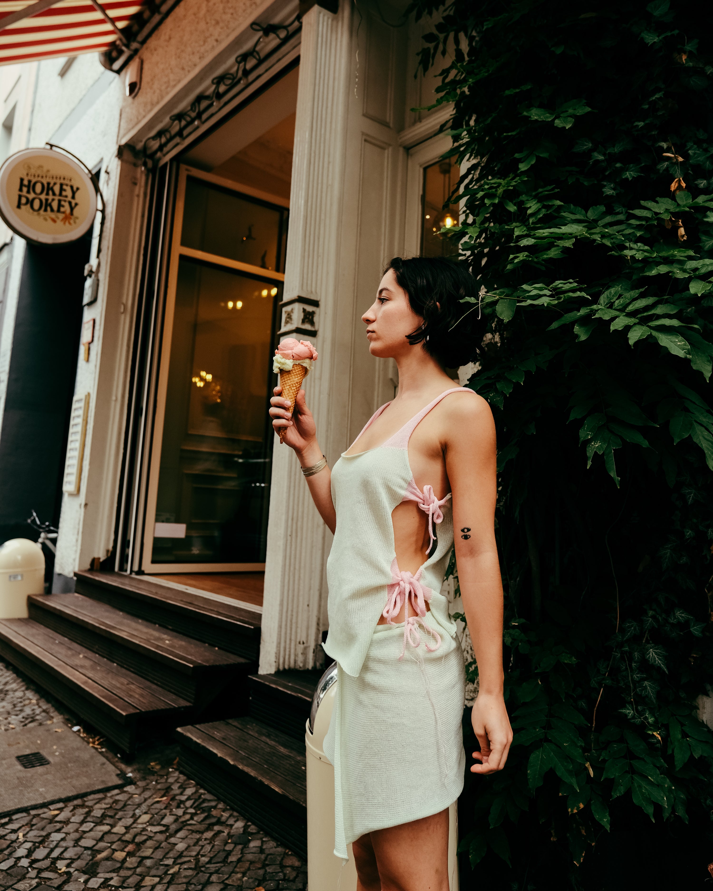 SORBET MINI SKIRT | PISTACHIO&STRAWBERRY