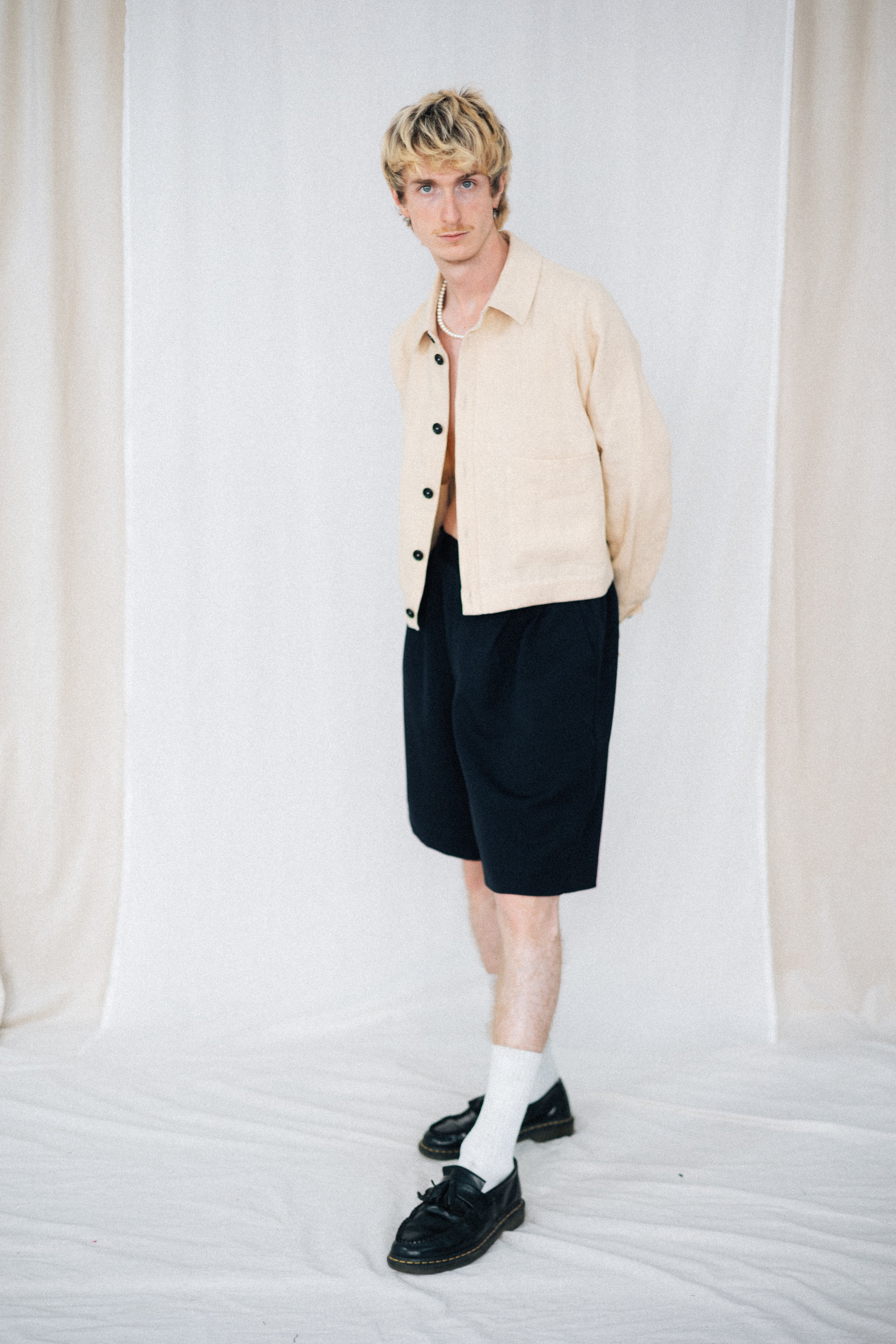 FAVORITE 04 | BEIGE LINEN UTILITY JACKET