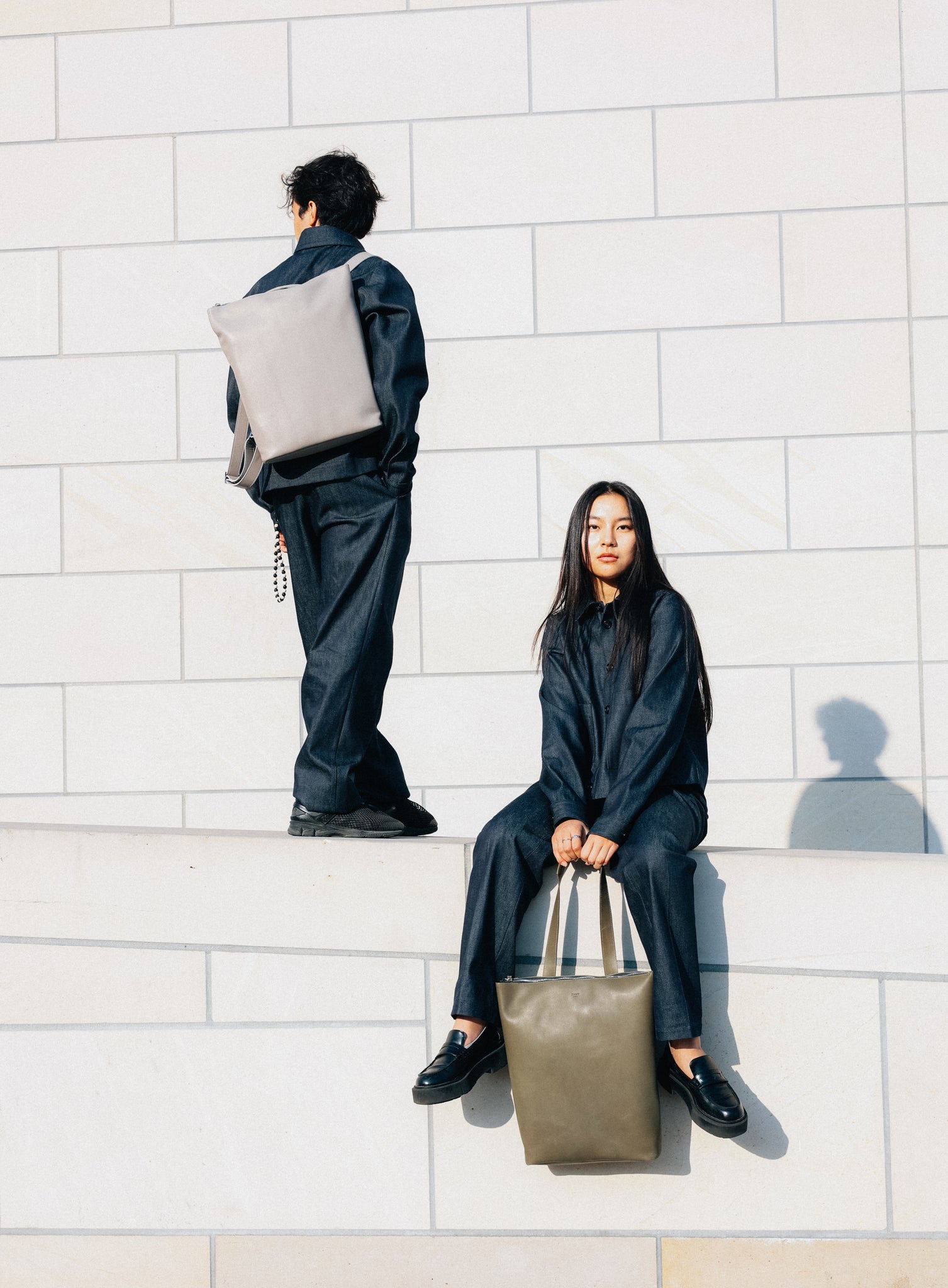 TOTE BACKPACK | ELLIOT NAPPA GREY