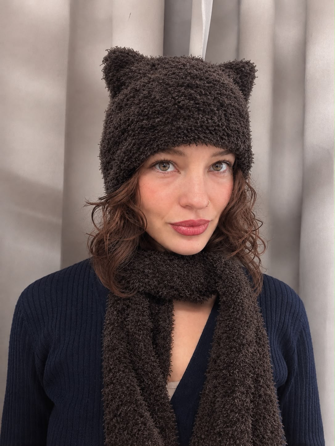 Cat Beanie Scarf
