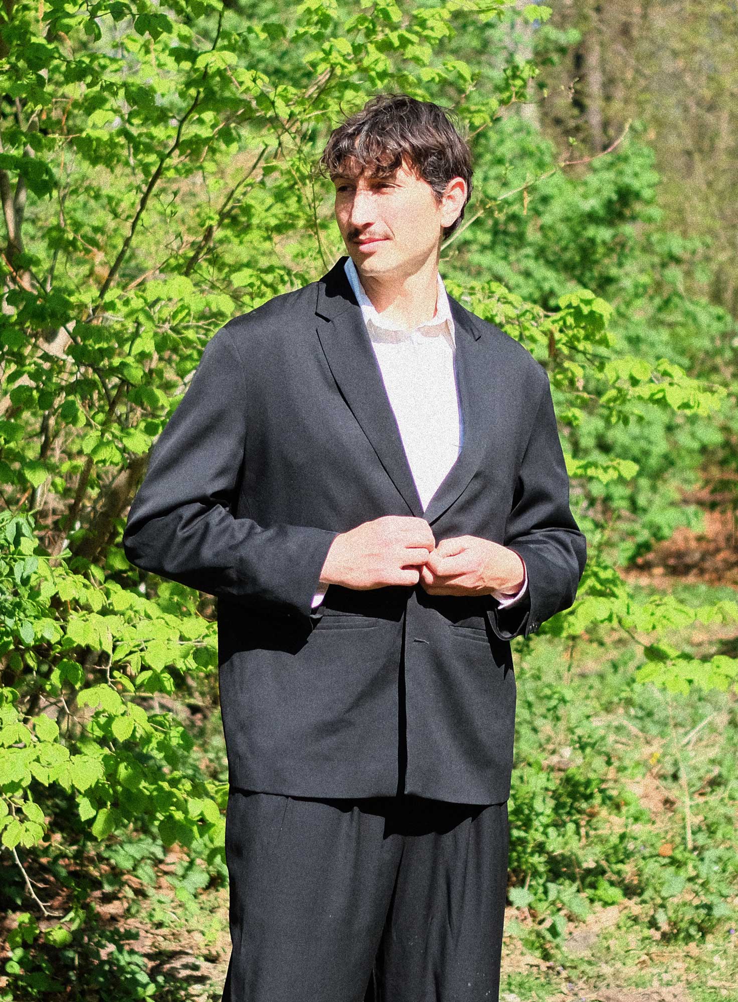 TAILORED WOOL BLAZER JACKET| BLACK