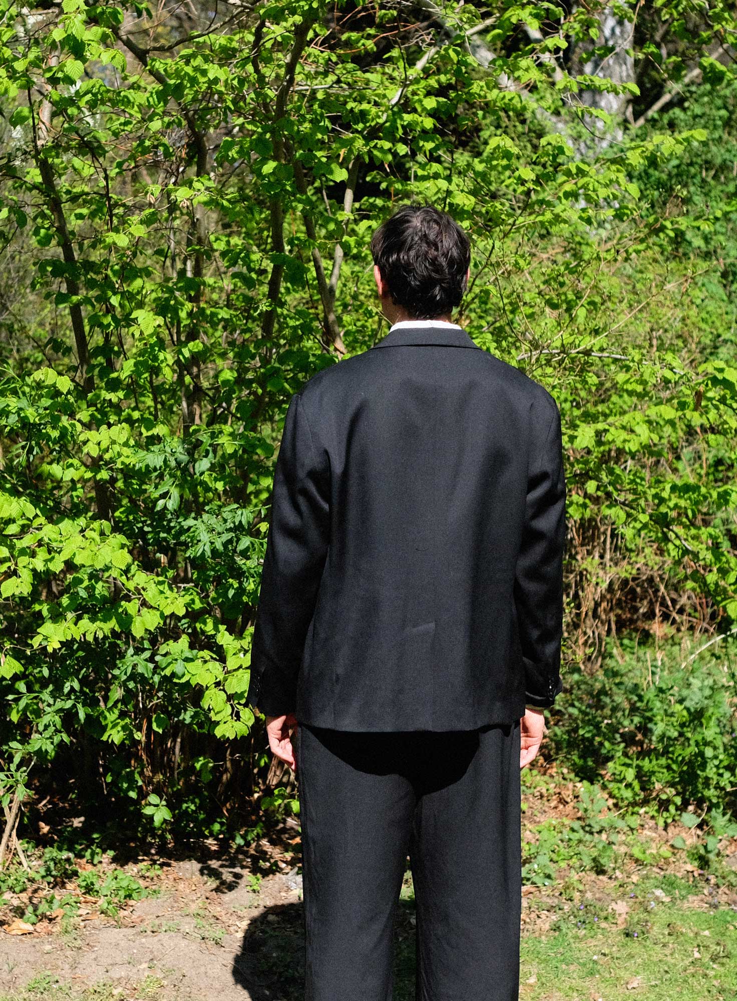 TAILORED WOOL BLAZER JACKET| BLACK