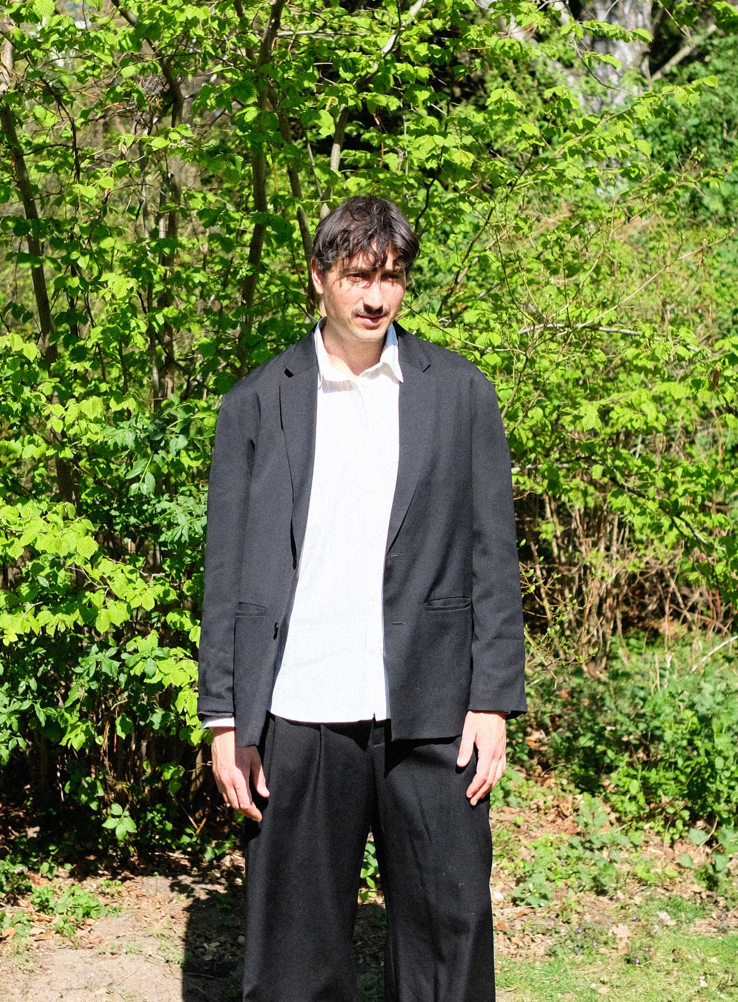 TAILORED WOOL BLAZER JACKET| BLACK