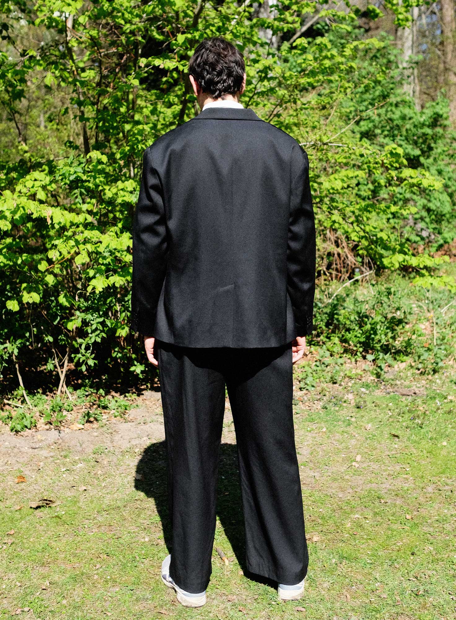 TAILORED WOOL PANTS | BLACK