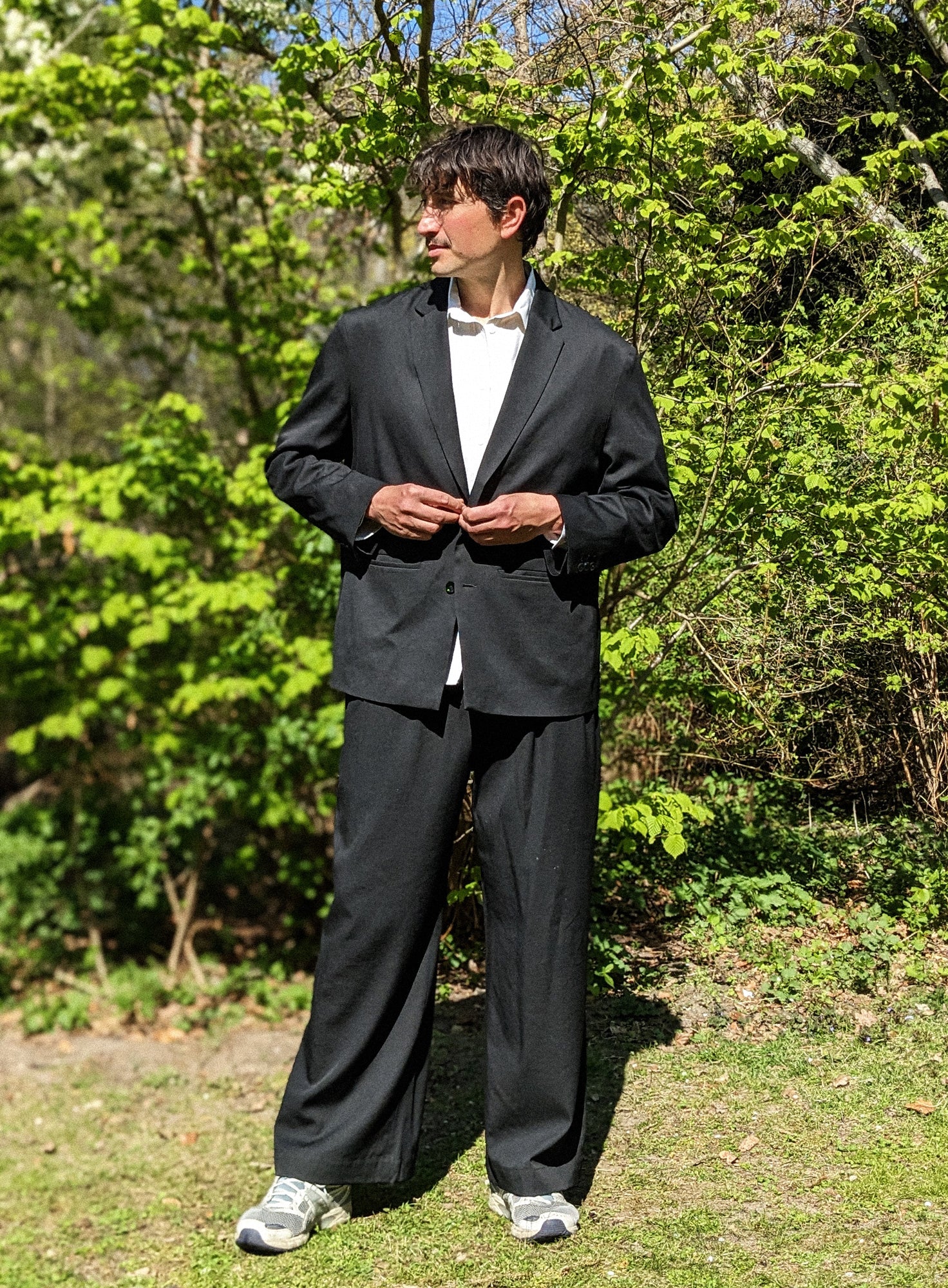 TAILORED WOOL PANTS | BLACK