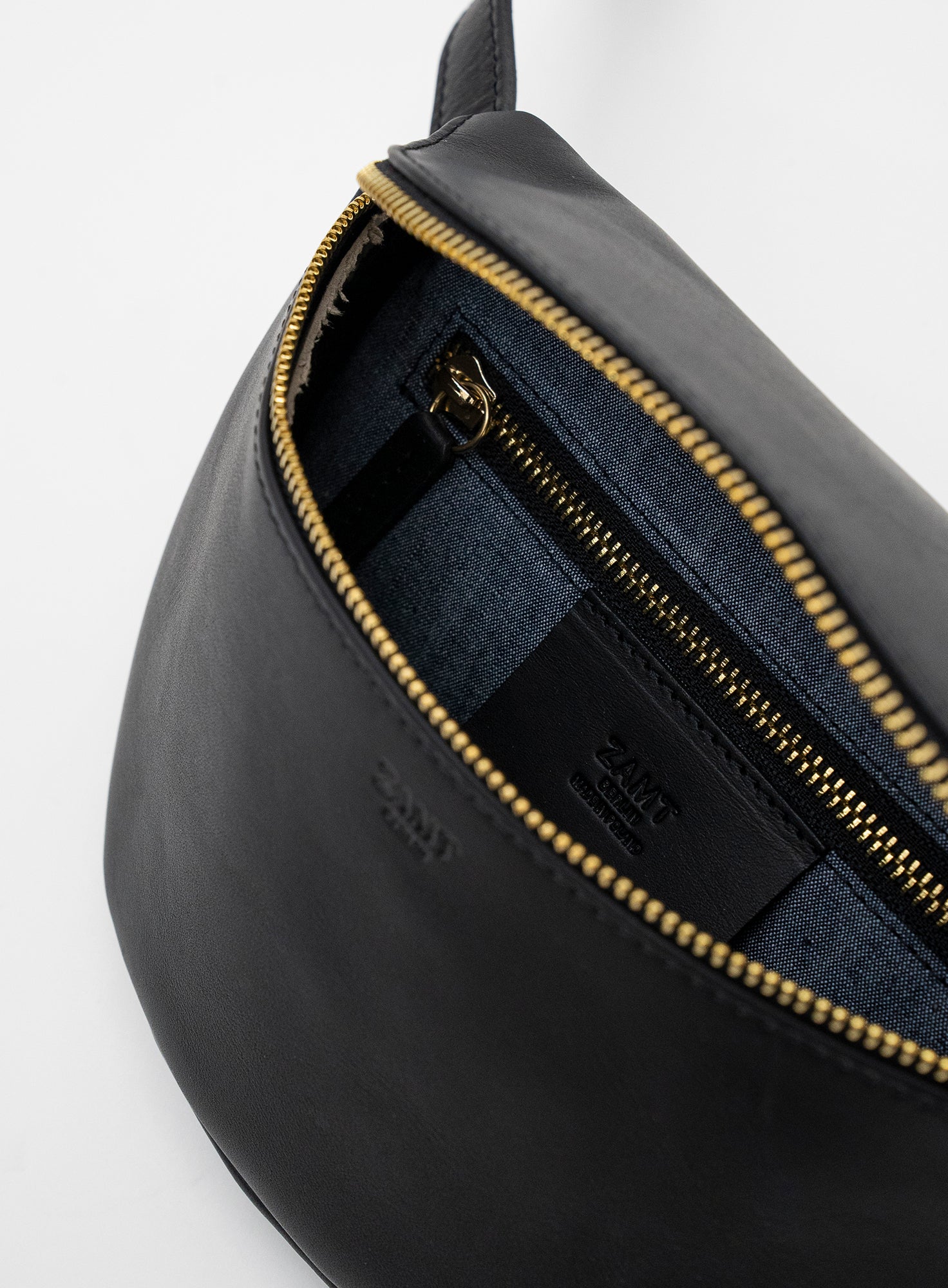 Black and gold bum bag discount